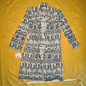 Vintage hand woven Indian Textile SOMBOL Coat Made In Guatemala Length 41